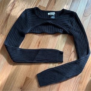 UO RIBBED SHRUG SWEATER